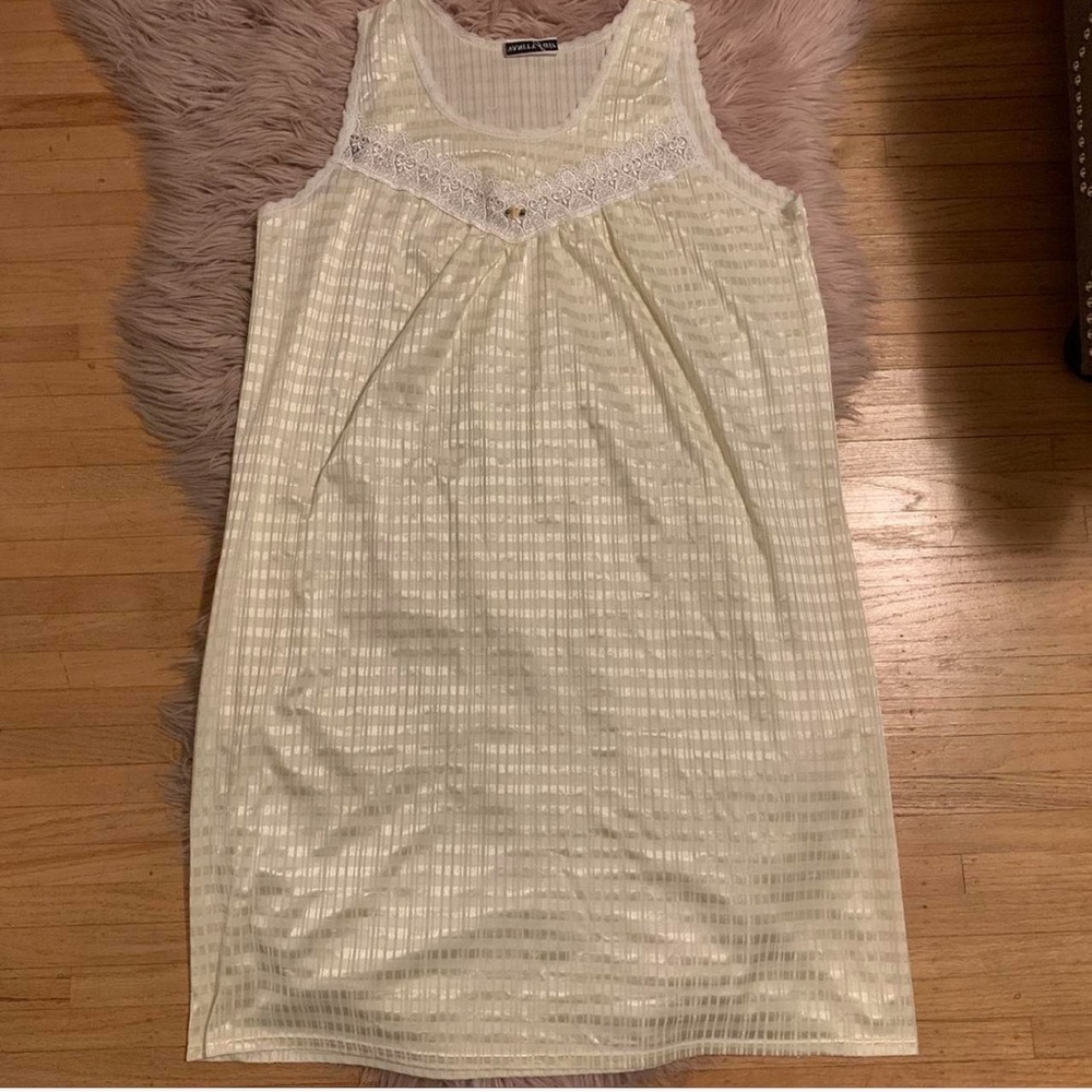 Yellow Vintage Vanity Fair nightgown